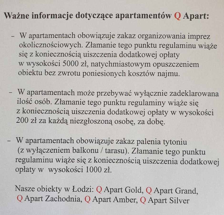 Q Apart Stary Rynek Apartament Łódź Zewnętrze zdjęcie